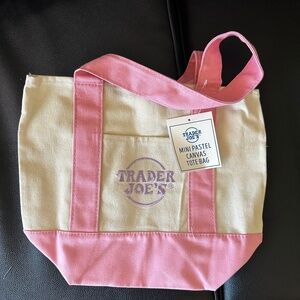 Trader Joe’s pastel mini tote